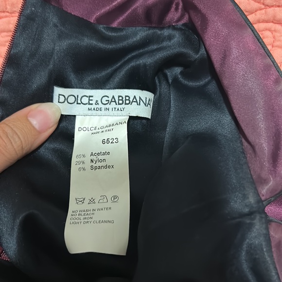Vintage! DOLCE & GABBANA plum dress. Size 44 - Picture 2 of 8